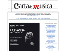 Tablet Screenshot of cartadamusica.it